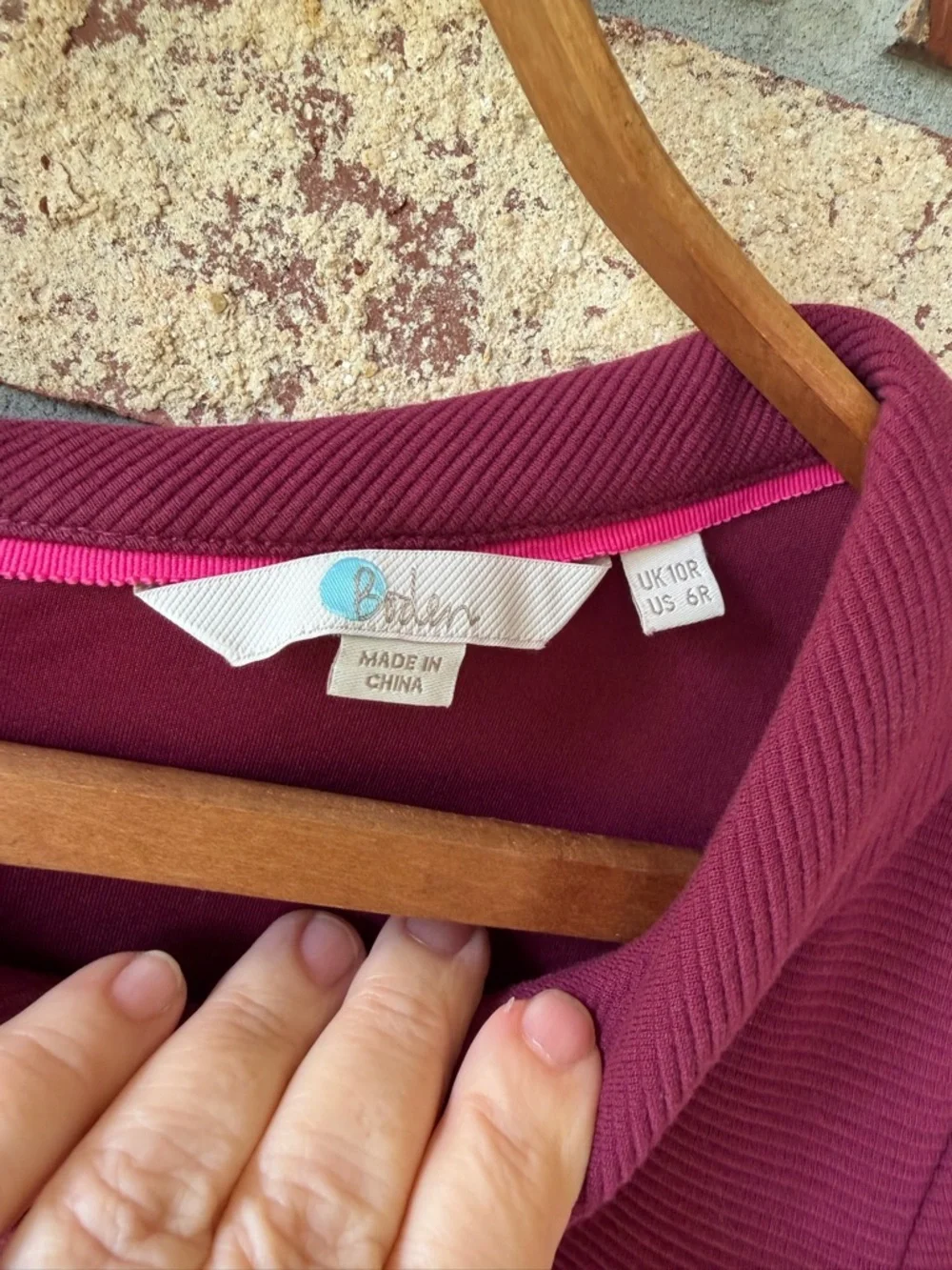 Boden Violet Ottoman Dress Women’s Size 6 Regular Ruby Color Pockets Beautiful! - Picture 6 of 11